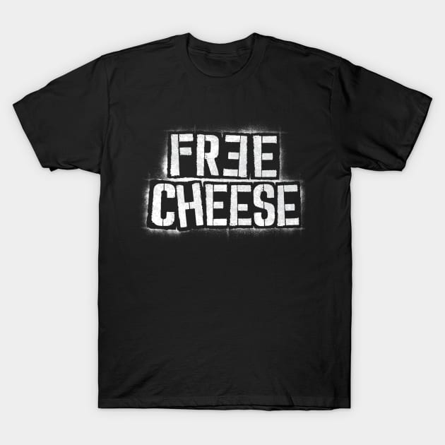 Free Cheese T-Shirt by Cabin_13